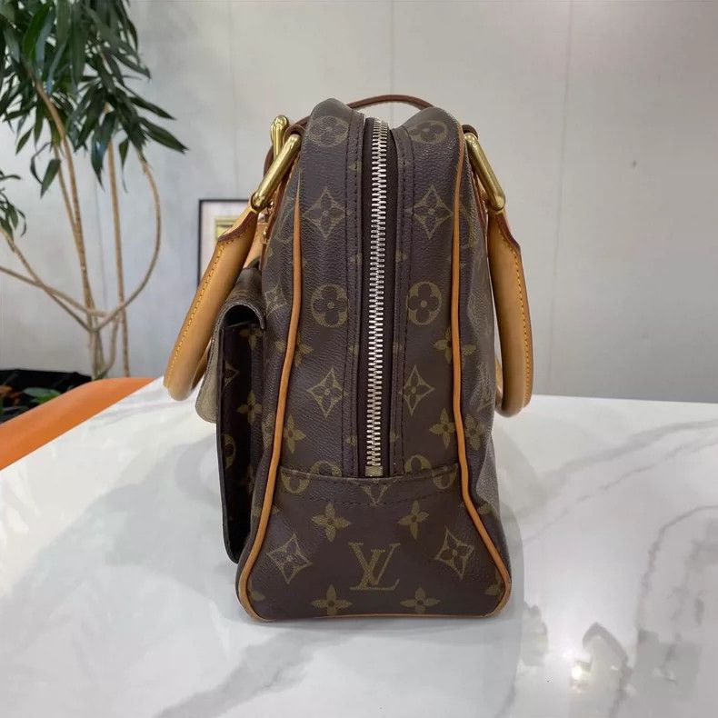 Louis Vuitton Louis Vuitton Manhattan Leather Handbag Size ONE SIZE - 3 Thumbnail