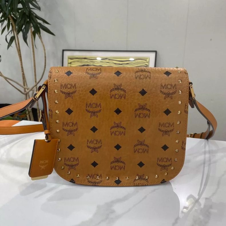 MCM MCM Patricia Cognac Color Saddle Bag Size ONE SIZE - 2 Thumbnail