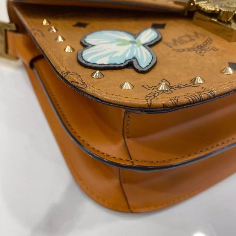 MCM MCM Patricia Cognac Color Saddle Bag Size ONE SIZE - 7 Thumbnail
