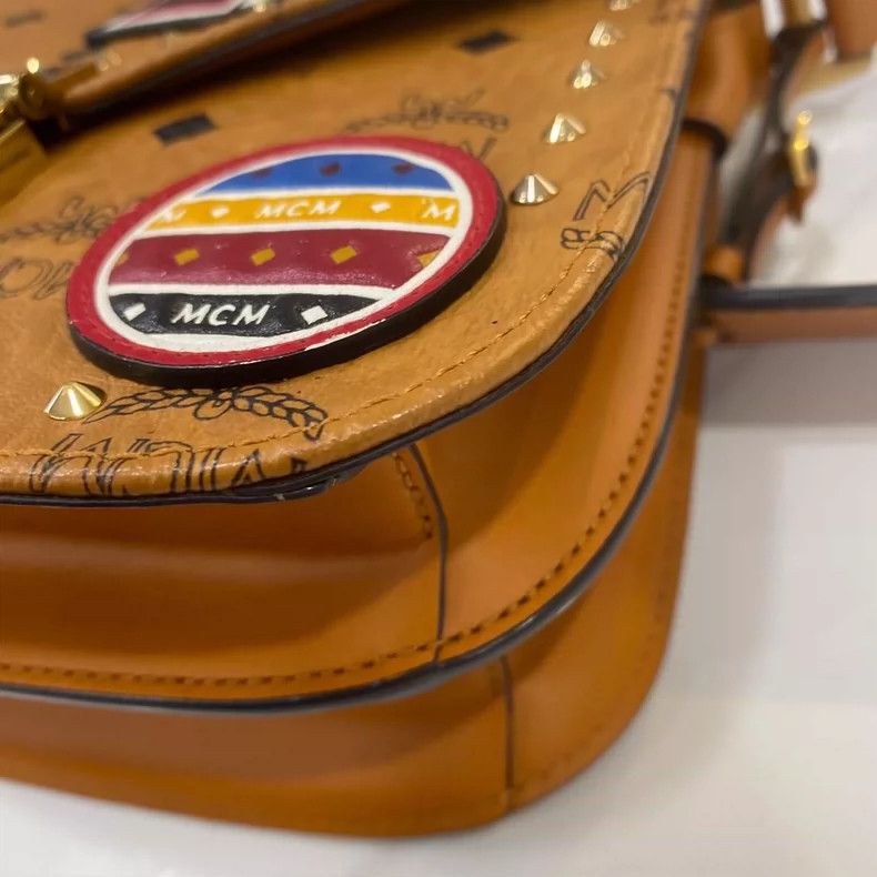 MCM MCM Patricia Cognac Color Saddle Bag Size ONE SIZE - 6 Thumbnail