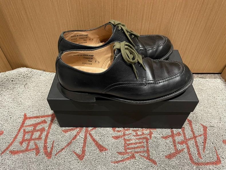 Paul Harnden Shoemakers Sanders Vintage Military Edition Leather Shoes Size US 7.5 / EU 40-41 - 3 Thumbnail