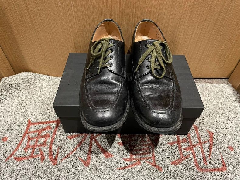 Paul Harnden Shoemakers Sanders Vintage Military Edition Leather Shoes Size US 7.5 / EU 40-41 - 2 Thumbnail