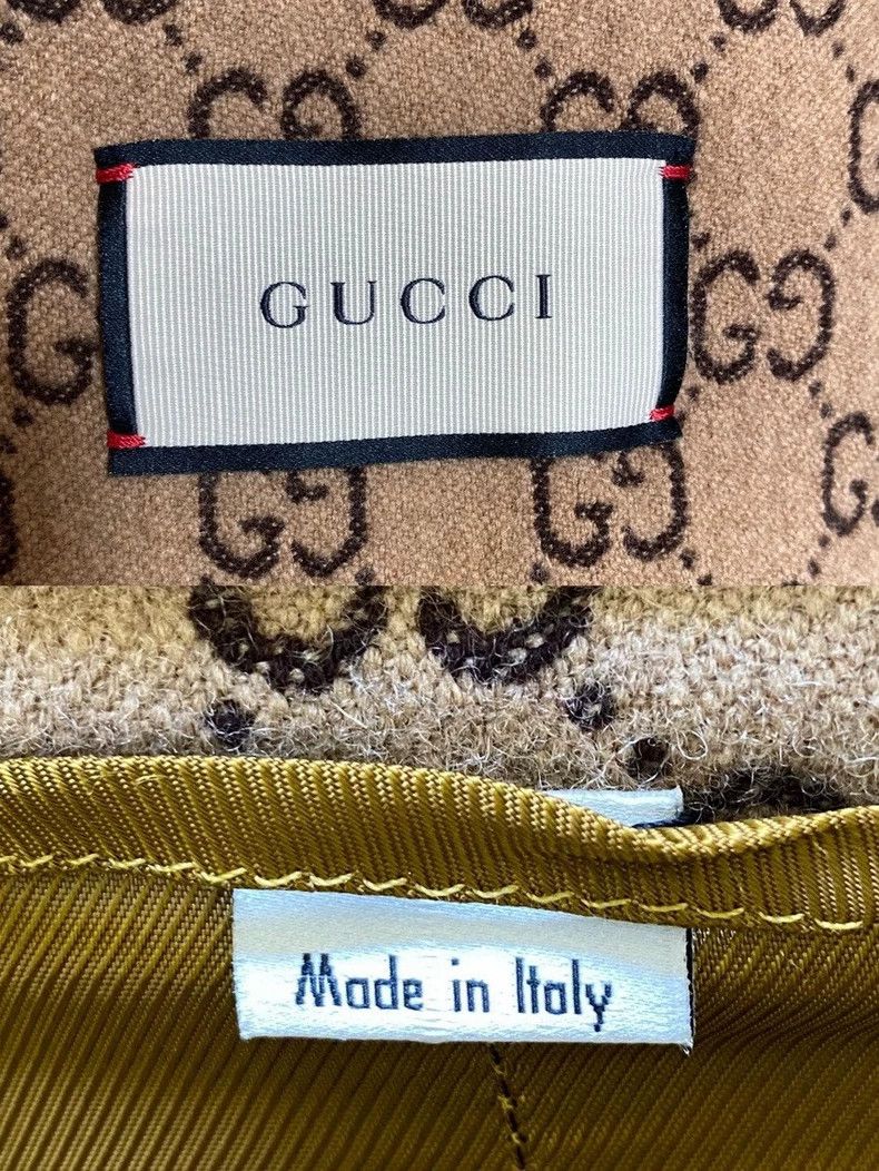 Gucci Gucci Men's GG Print Wool Overcoat-yf Size US L / EU 52-54 / 3 - 7 Thumbnail