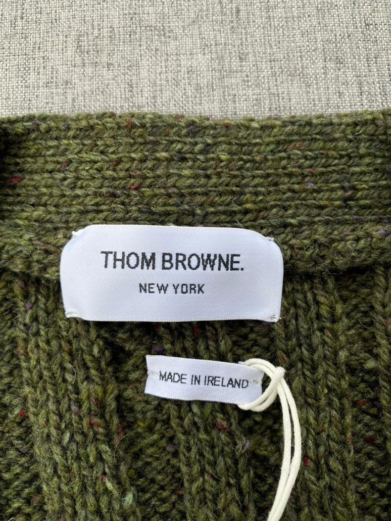 Thom Browne Thom Browne Men's Knitted Cardigan Sweater-yf Size US L / EU 52-54 / 3 - 5 Thumbnail