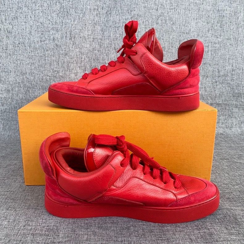 Louis Vuitton Kanye West x Louis Vuitton Red Sneakers-yf Size US 8 / EU 41 - 4 Thumbnail