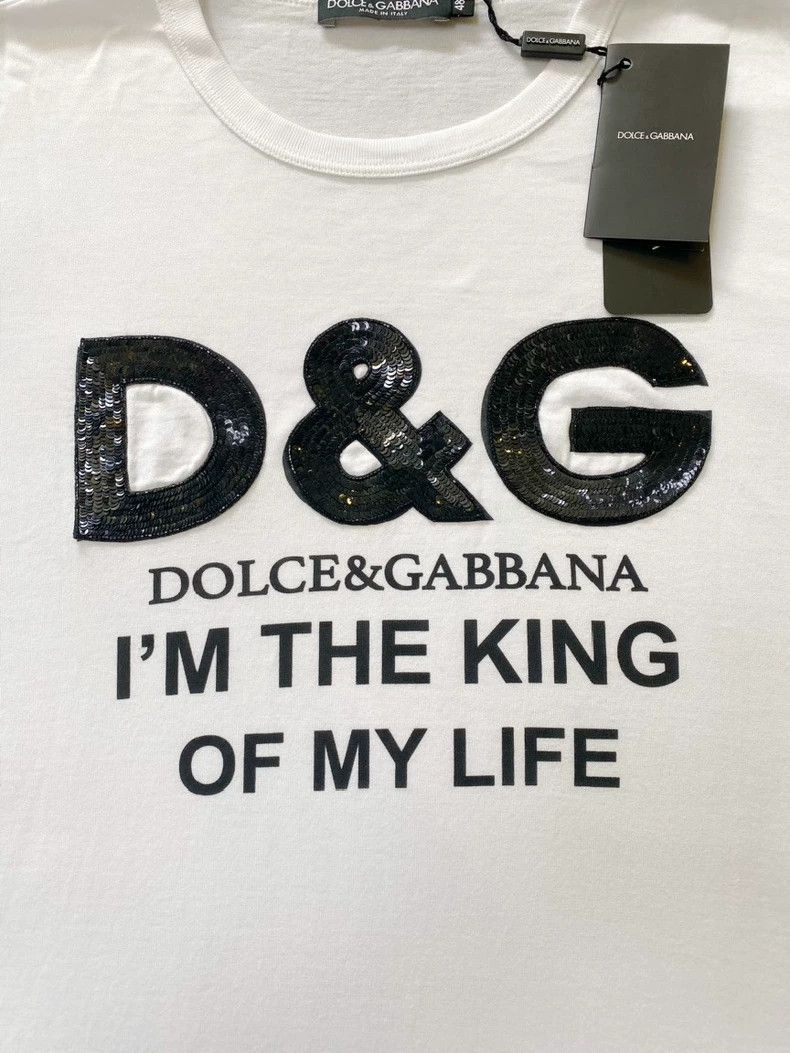 Dolce & Gabbana Dolce & Gabbana Men's Sequin T-Shirt-yf Size US M / EU 48-50 / 2 - 3 Thumbnail