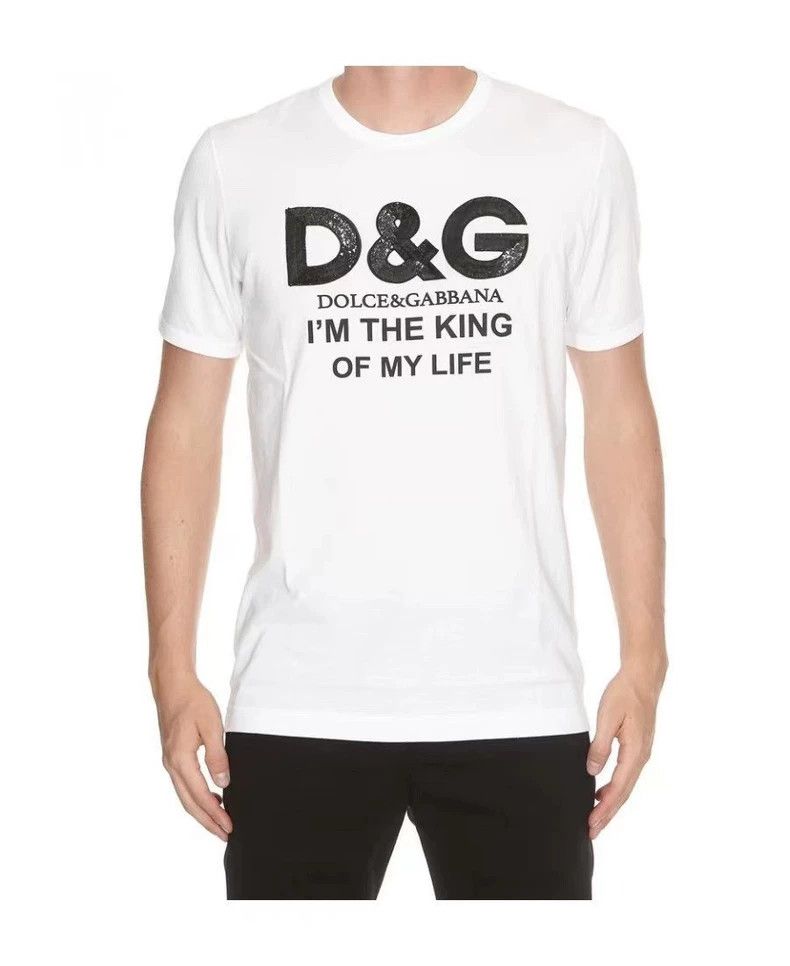 Dolce & Gabbana Dolce & Gabbana Men's Sequin T-Shirt-yf Size US M / EU 48-50 / 2 - 8 Thumbnail