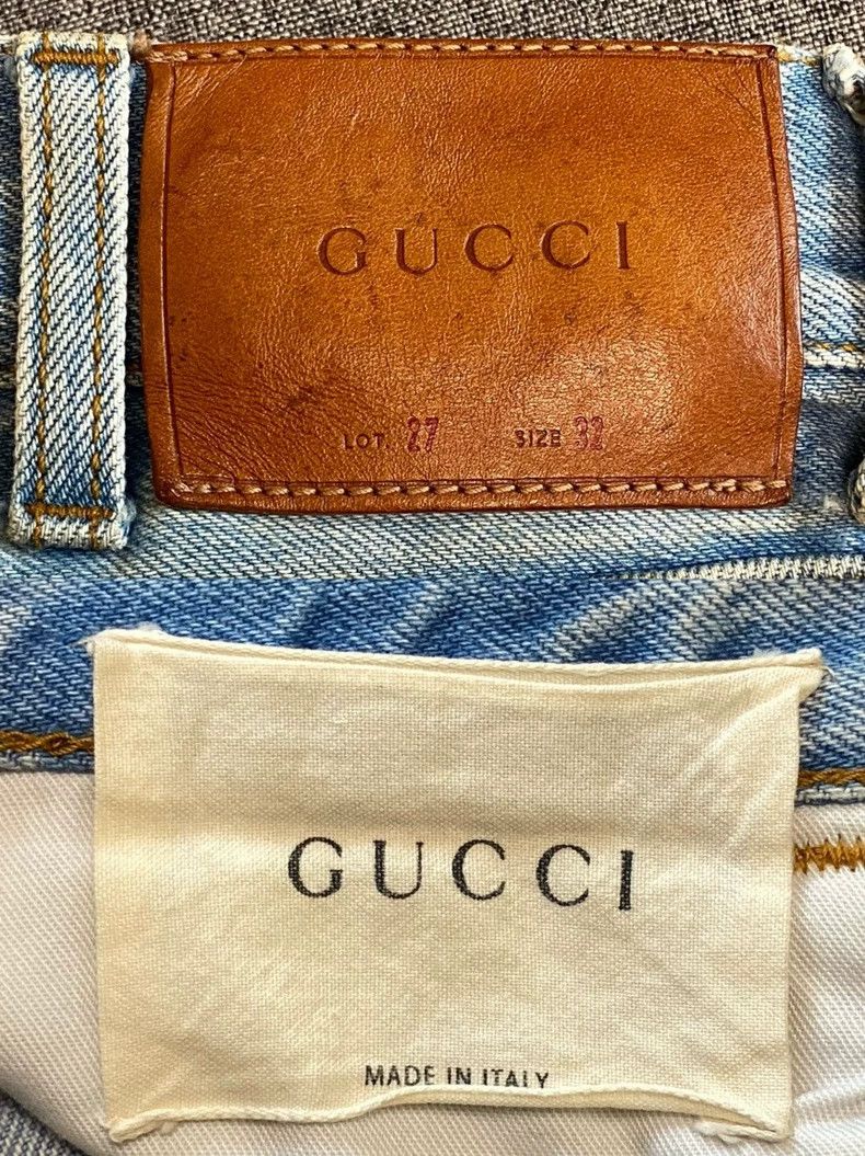 Gucci Gucci Bee Embroidered Denim Pants Size 32-yf Size US 32 / EU 48 - 7 Thumbnail