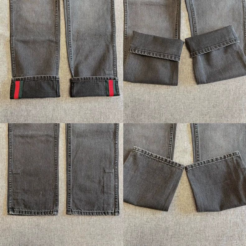 Gucci Gucci Men's Dark Gray Denim Pants-yf Size US 32 / EU 48 - 4 Thumbnail