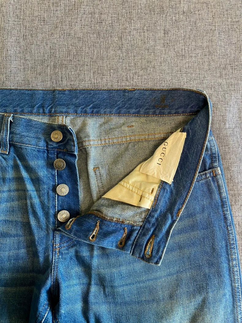 Gucci Gucci Men's Striped Denim Pants Size 36-yf Size US 36 / EU 52 - 4 Thumbnail
