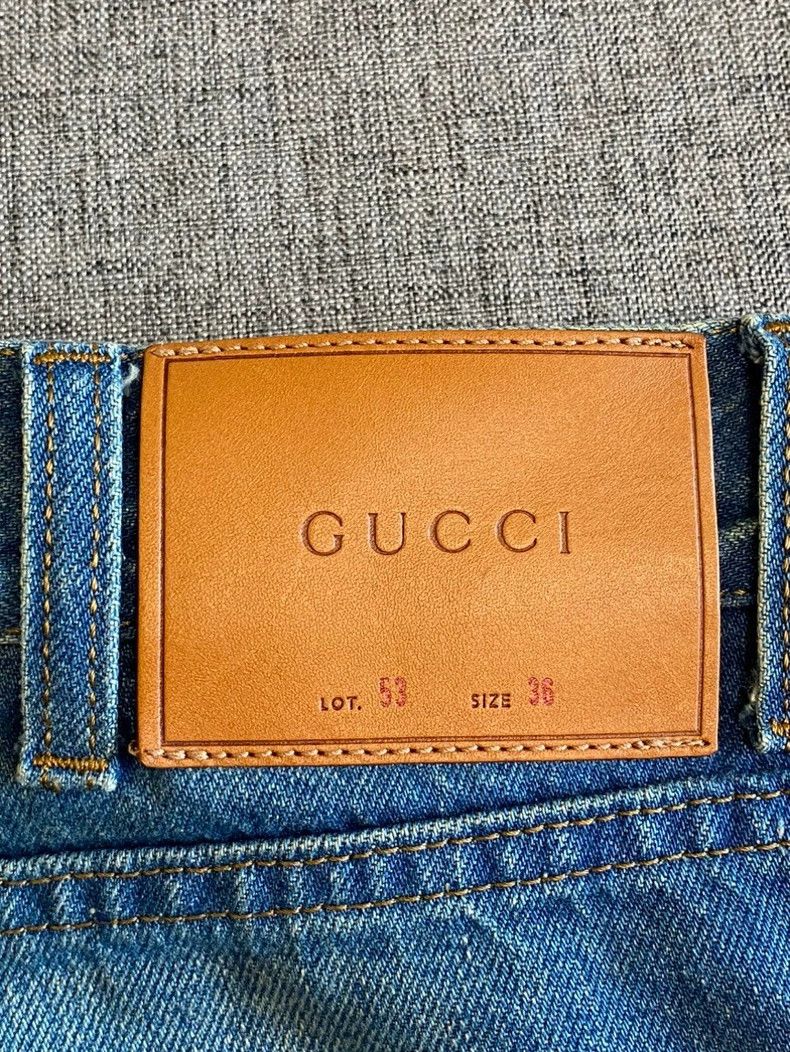 Gucci Gucci Men's Striped Denim Pants Size 36-yf Size US 36 / EU 52 - 6 Thumbnail