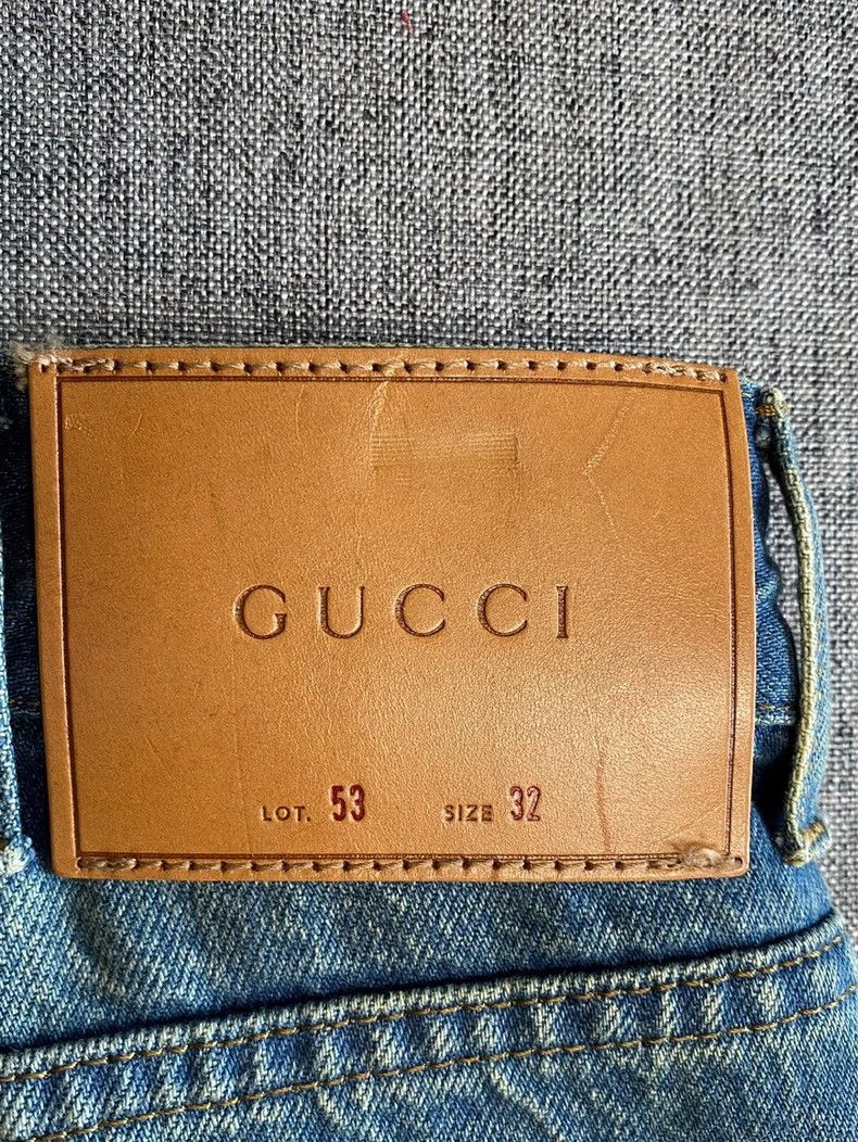 Gucci GUCCI Patterned Denim Pants with Embroidery-yf Size US 32 / EU 48 - 7 Thumbnail