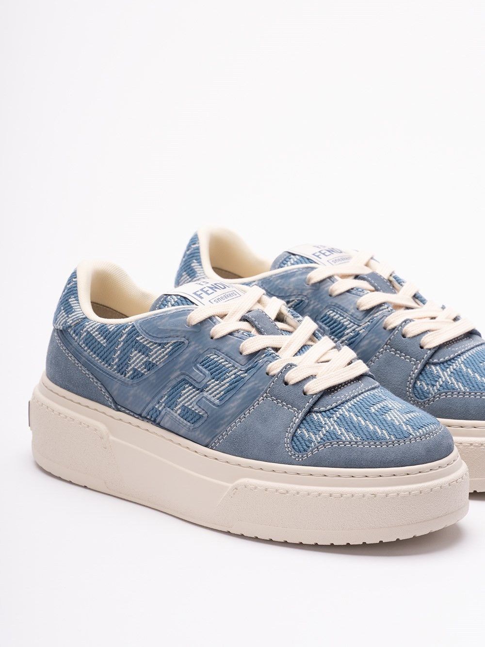 Fendi `FF Match` Denim Sneakers Size US 8 / IT 38 - 5 Thumbnail