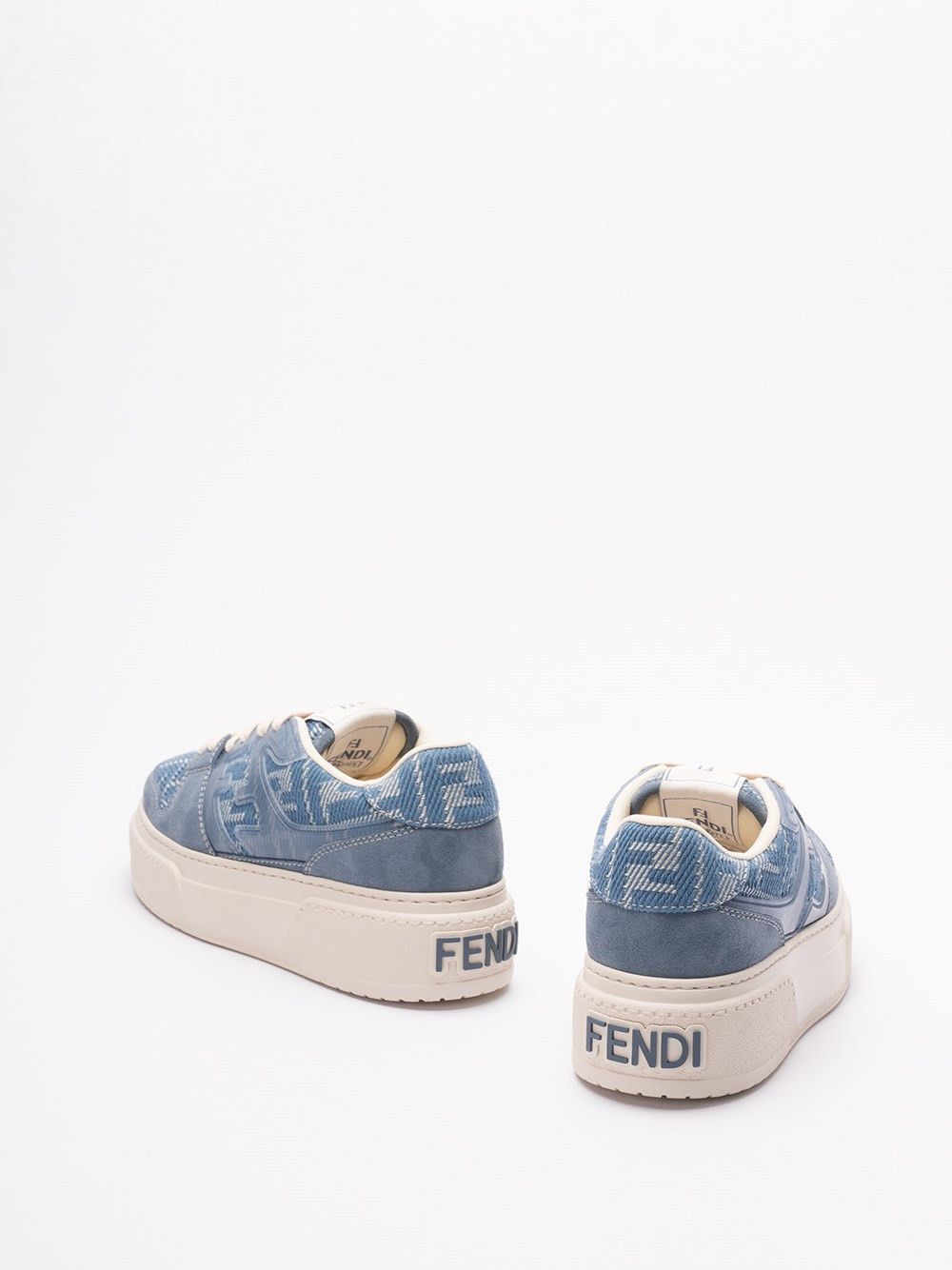 Fendi `FF Match` Denim Sneakers Size US 8 / IT 38 - 3 Thumbnail