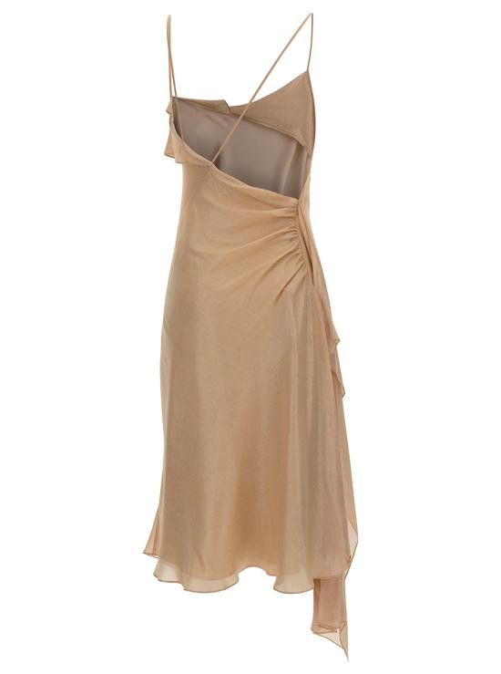 Victoria Beckham VICTORIA BECKHAM Women Dresses 1124WDR005220A8680 Beige Size M / US 6-8 / IT 42-44 - 2 Thumbnail