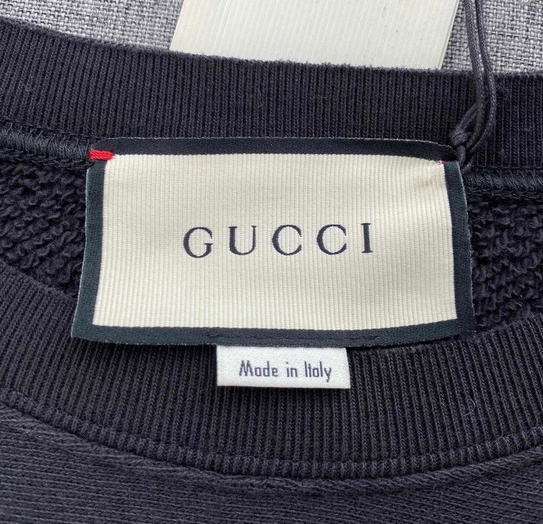 Gucci Gucci Teddy Bear Embroidered Cotton Sweatshirt-yf Size US S / EU 44-46 / 1 - 5 Thumbnail
