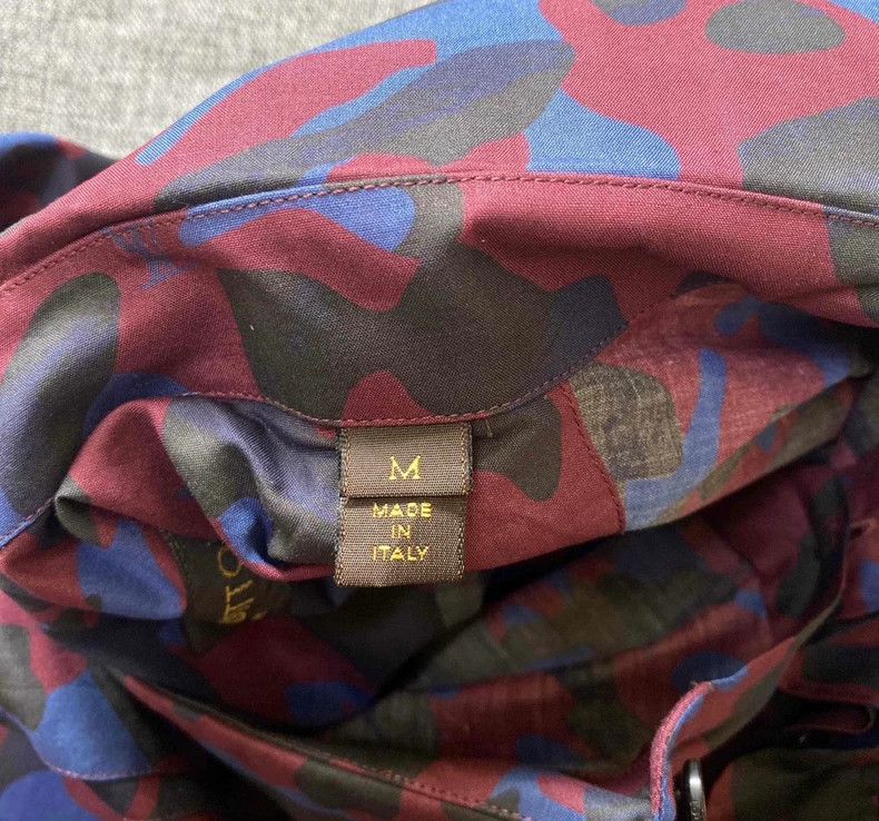 Louis Vuitton Louis Vuitton Men's Camouflage Shirt Size M-yf Size US M / EU 48-50 / 2 - 8 Thumbnail