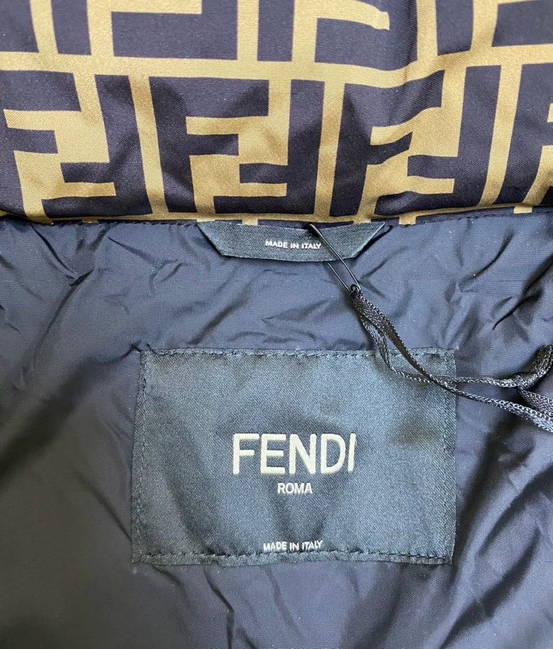 Fendi Men's FF Logo Print Down Jacket-yf