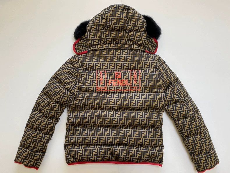Fendi Men's FF Logo Print Down Jacket-yf