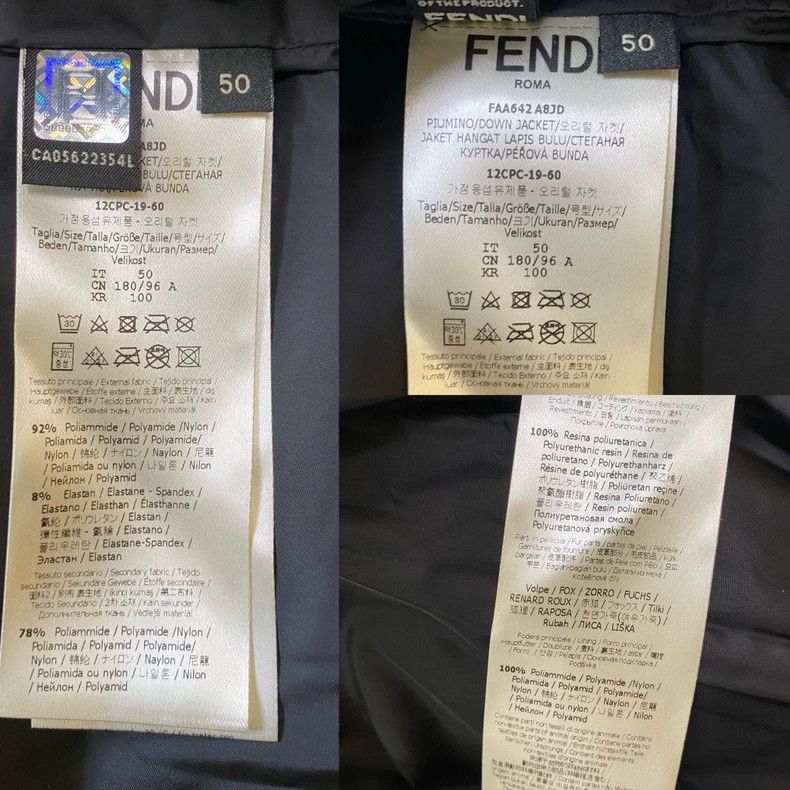 Fendi Men's FF Logo Print Down Jacket-yf