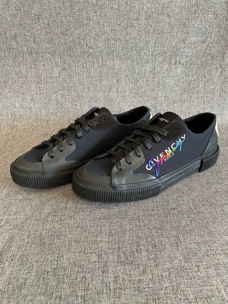 Givenchy Givenchy Men's Canvas Embroidered Low Top Sneakers-yf Size US 8.5 / EU 41-42 - 2 Thumbnail