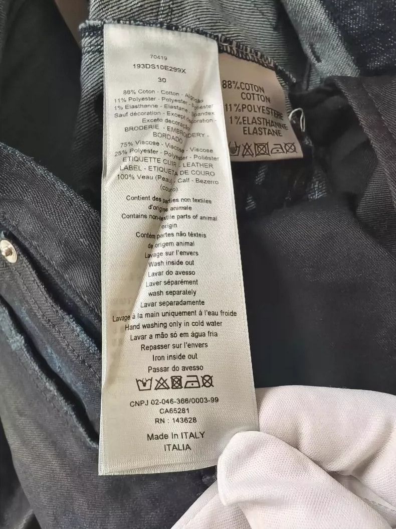 Dior Dior × Travis Scott Embroidered Denim Pants-yf Size US 30 / EU 46 - 3 Thumbnail
