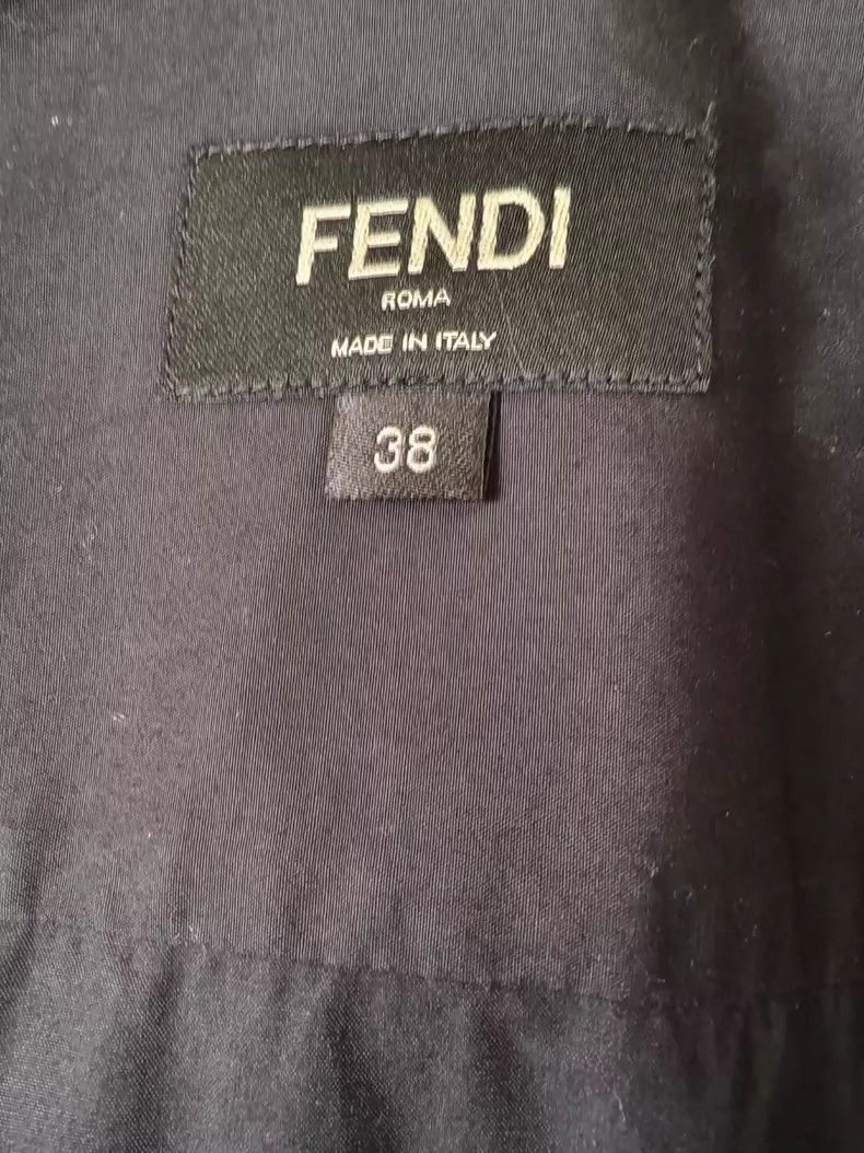 Fendi Fendi Black Shirt with Logo Embroidery-yf Size US M / EU 48-50 / 2 - 3 Thumbnail