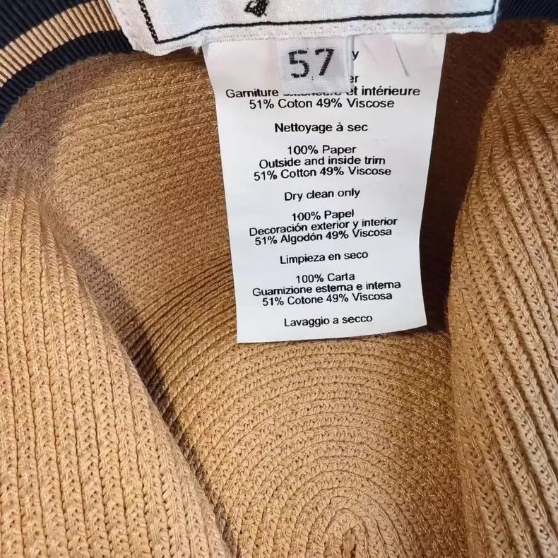Hermes Hermes Blue White Brown Stripe Fisherman Hat-yf Size ONE SIZE - 4 Thumbnail