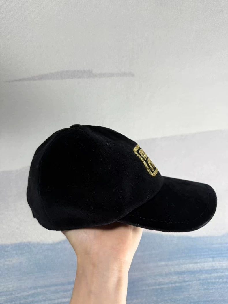 Miu Miu Miu Miu Black Velvet Baseball Cap-yf Size ONE SIZE - 2 Thumbnail