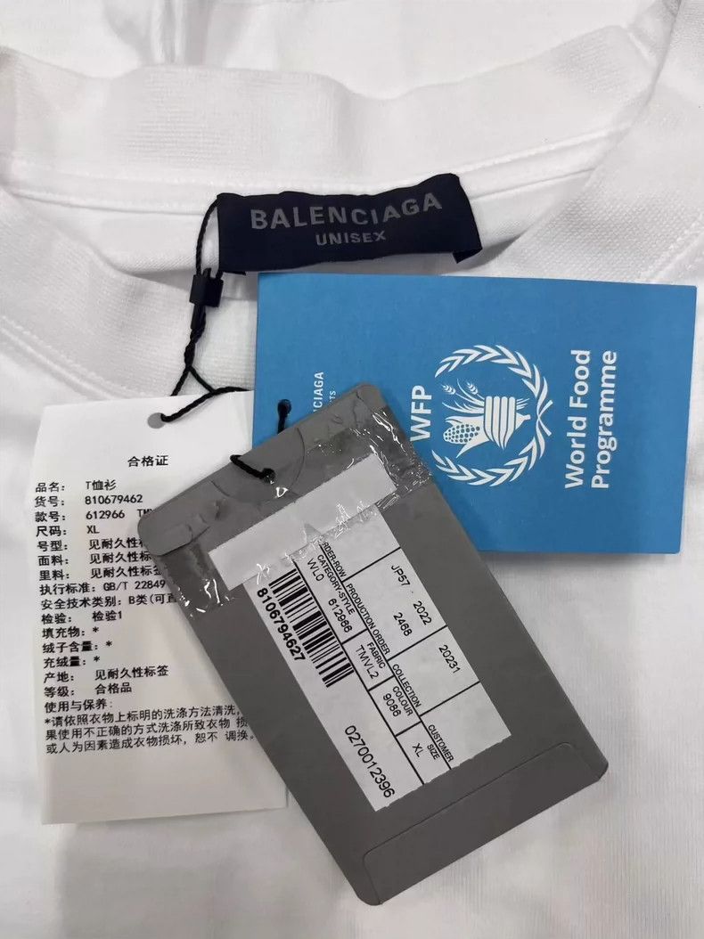Balenciaga Balenciaga x WFP Short Sleeve T-Shirt-yf Size US XL / EU 56 / 4 - 5 Thumbnail