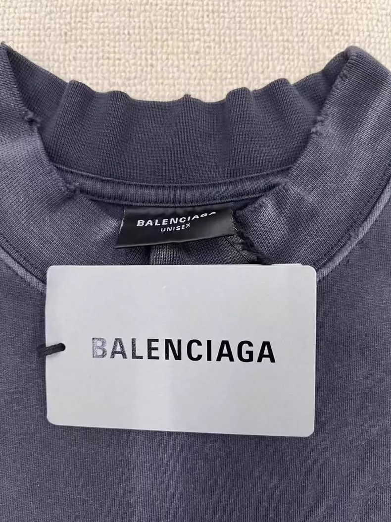 Balenciaga Balenciaga Logo Print Knit Short Sleeve T-Shirt-yf Size US XS / EU 42 / 0 - 5 Thumbnail