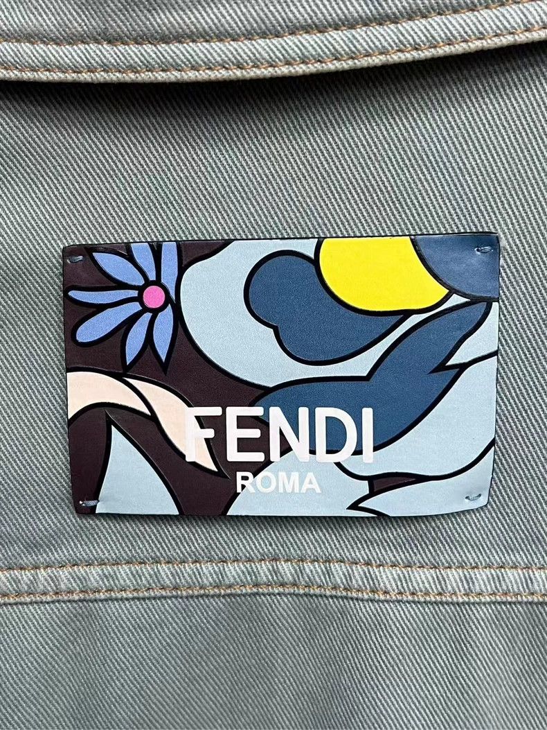 Fendi Fendi Denim Jacket with Pockets-yf Size US S / EU 44-46 / 1 - 4 Thumbnail