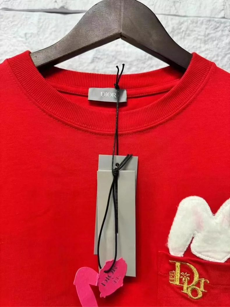 Dior Red Dior Rabbit Year Limited Edition T-shirt-yf Size US S / EU 44-46 / 1 - 3 Thumbnail