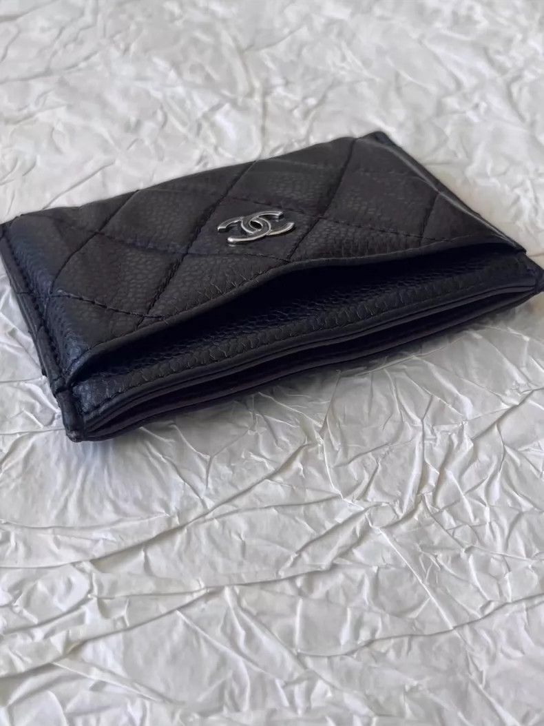 Chanel CHANEL Logo Quilted Lambskin Card Holder-yf Size ONE SIZE - 2 Thumbnail