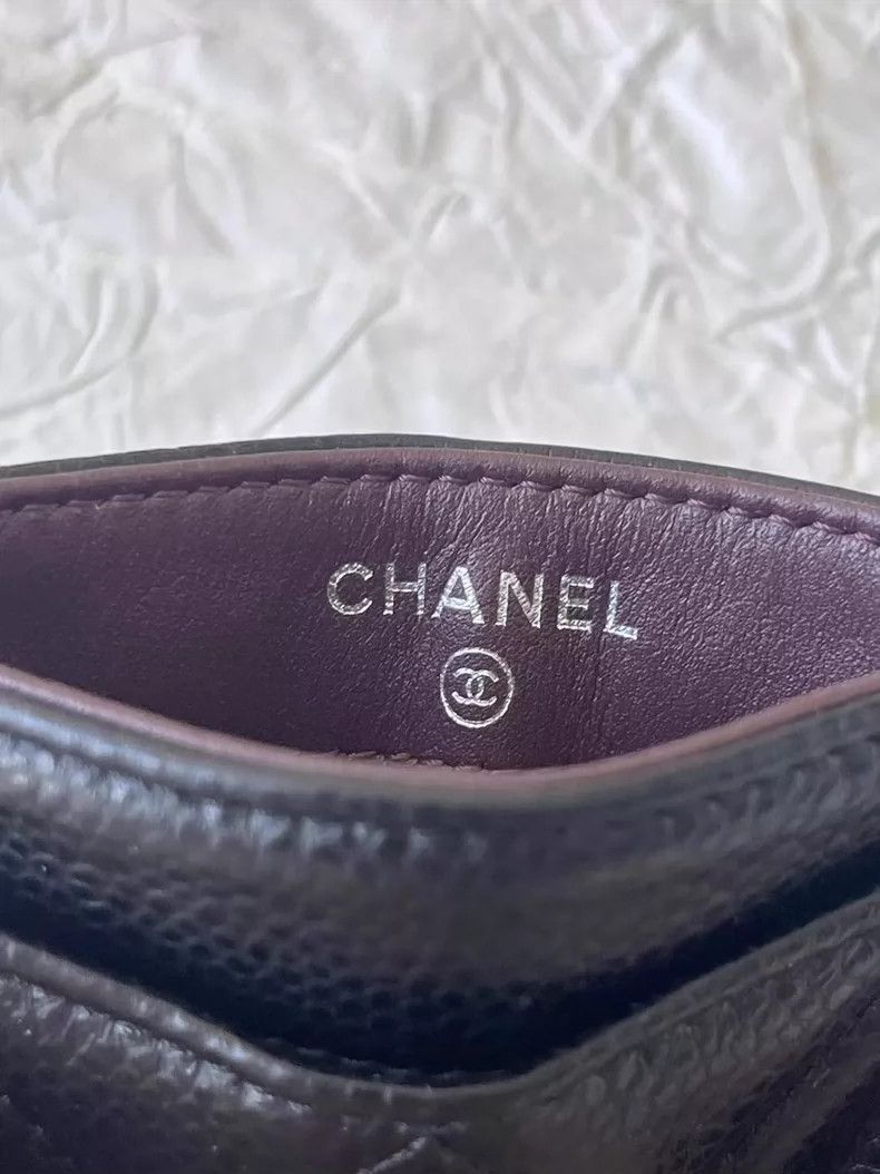Chanel CHANEL Logo Quilted Lambskin Card Holder-yf Size ONE SIZE - 4 Thumbnail