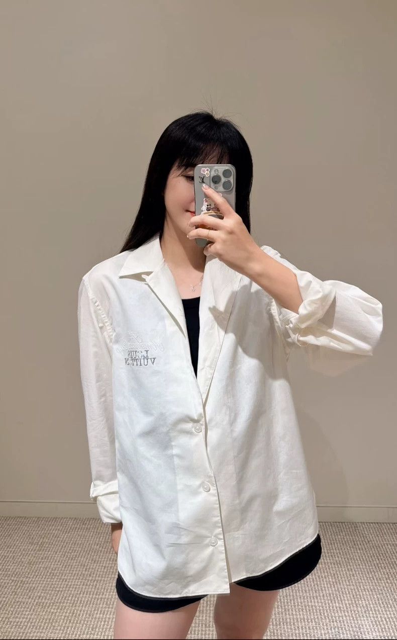 Louis Vuitton LV Louis Vuitton Long Sleeve Shirt with Logo-yf Size US XL / EU 56 / 4 - 8 Thumbnail