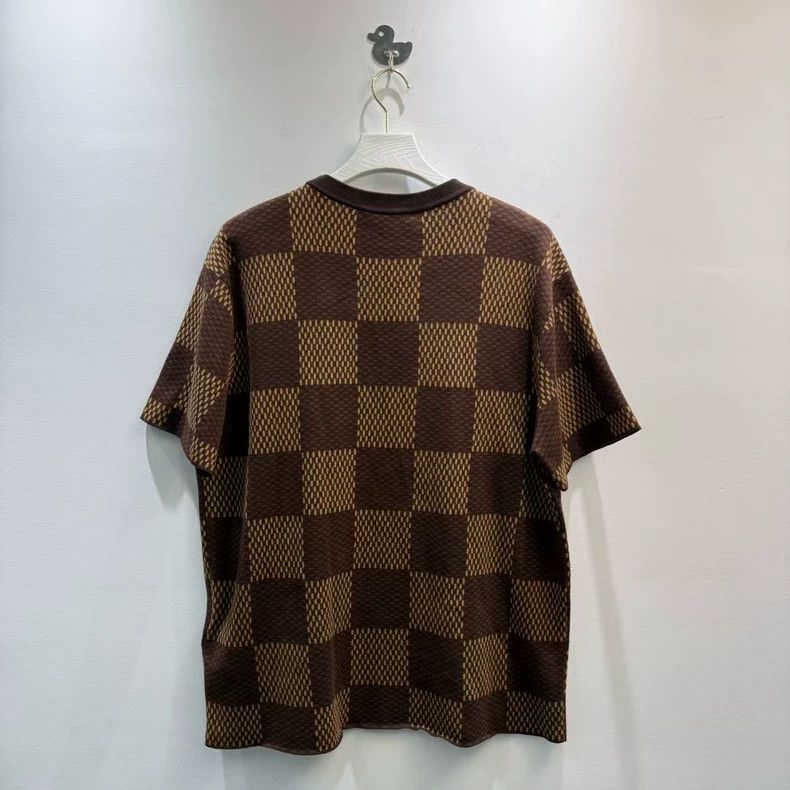 Louis Vuitton LV Louis Vuitton Checkered Logo Short Sleeve Tee-yf Size US L / EU 52-54 / 3 - 4 Thumbnail