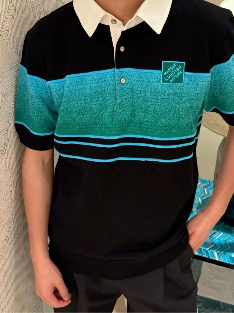 Louis Vuitton Louis Vuitton Short Sleeve Polo Shirt-yf Size US XXL / EU 58 / 5 - 5 Thumbnail