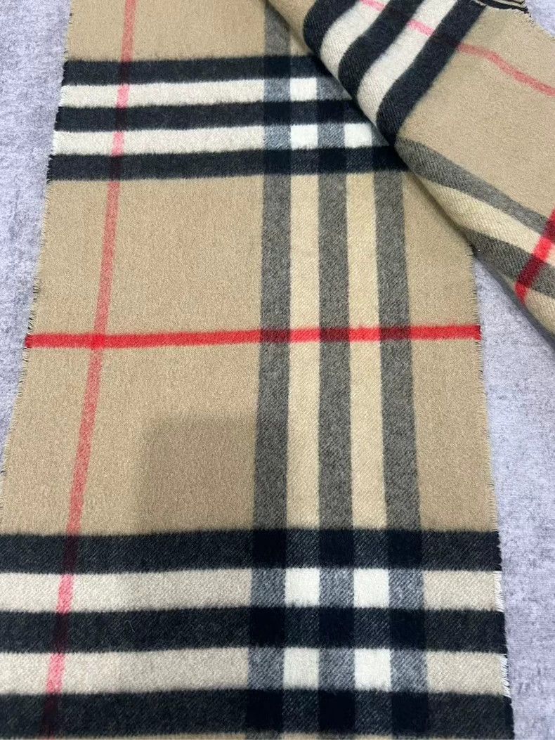 Burberry Burberry Double-Sided Cashmere Scarf-yf Size ONE SIZE - 3 Thumbnail