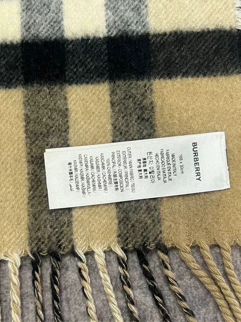 Burberry Burberry Double-Sided Cashmere Scarf-yf Size ONE SIZE - 4 Thumbnail