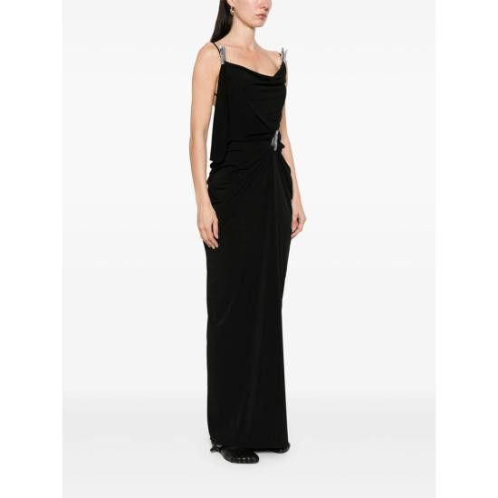 Coperni COPERNI Women Dresses COPR159F5022 BLK BLACK Size XS / US 0-2 / IT 36-38 - 2 Thumbnail