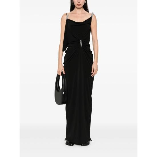 Coperni COPERNI Women Dresses COPR159F5022 BLK BLACK Size XS / US 0-2 / IT 36-38 - 4 Thumbnail