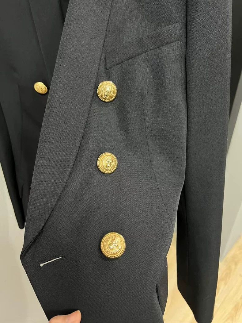 Balmain Balmain Black Blazer with Gold Buttons-yf Size US M / EU 48-50 / 2 - 3 Thumbnail