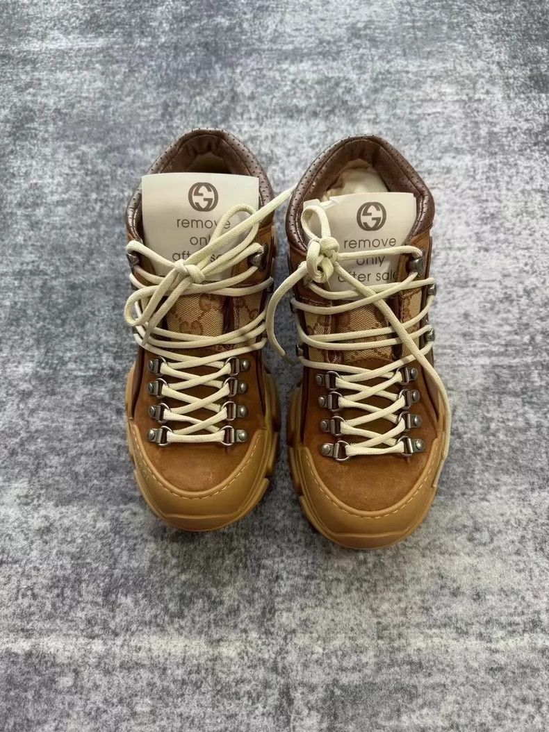 Gucci Gucci Brown Suede Hiking Shoes-yf Size US 7.5 / EU 40-41 - 2 Thumbnail