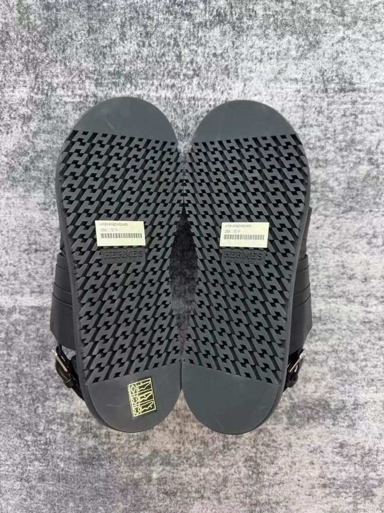 Hermes Hermes Black Sandals Size 40-yf Size US 7.5 / EU 40-41 - 7 Thumbnail