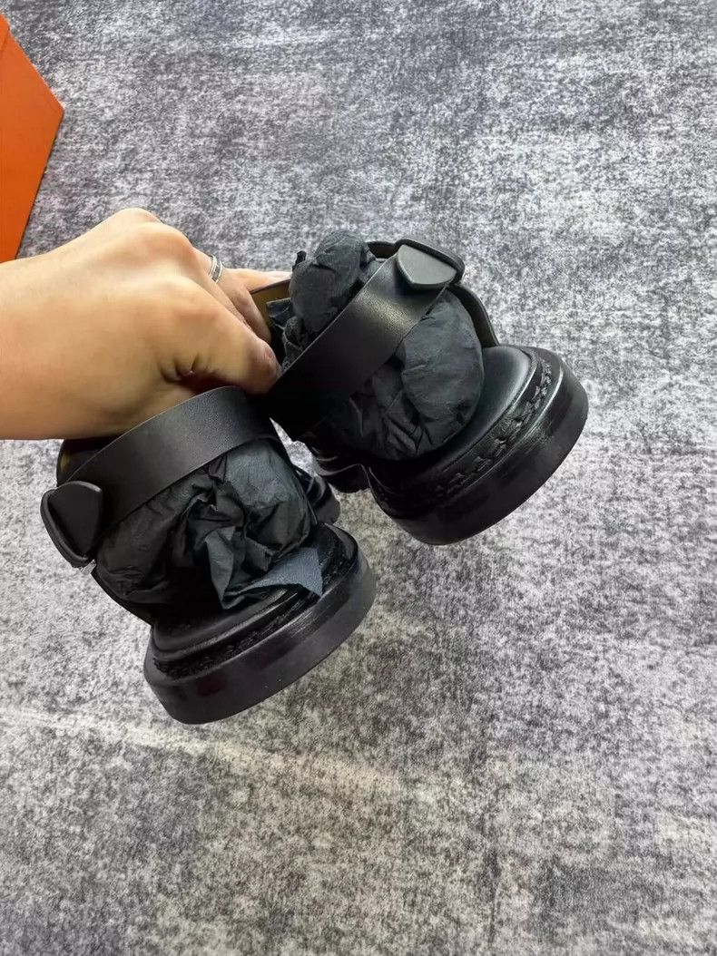 Hermes Hermes Black Sandals Size 40-yf Size US 7.5 / EU 40-41 - 6 Thumbnail