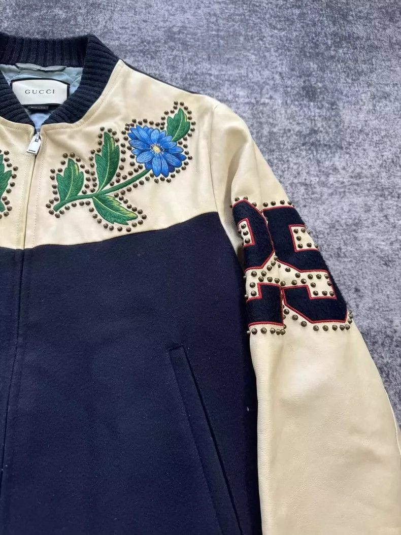 Gucci Gucci Floral Embroidered Wool Jacket-yf Size US M / EU 48-50 / 2 - 4 Thumbnail