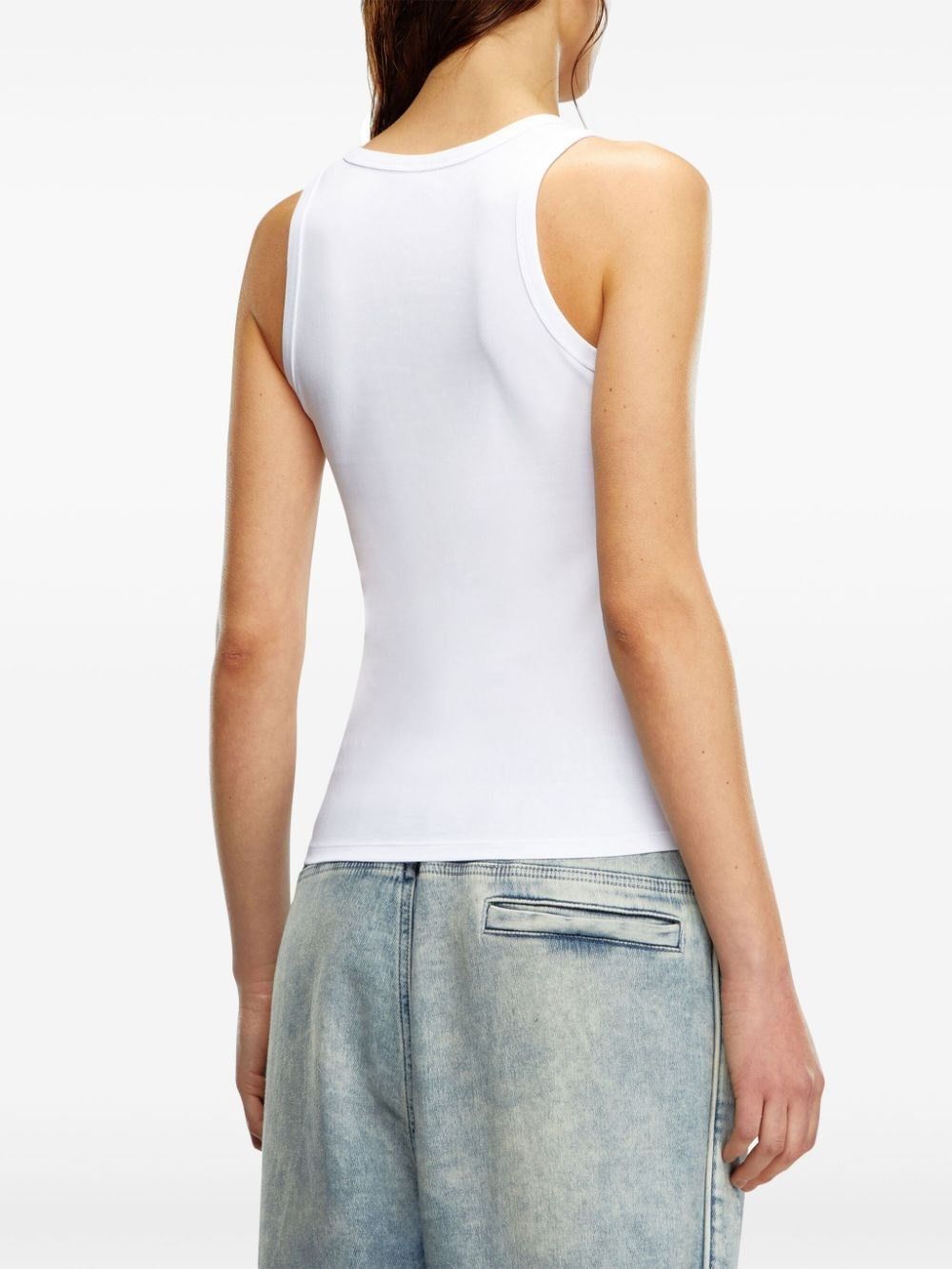 Diesel `T-Lynys-Od` Tank Top With Cut-Out `Oval D` Logo Size M / US 6-8 / IT 42-44 - 3 Thumbnail