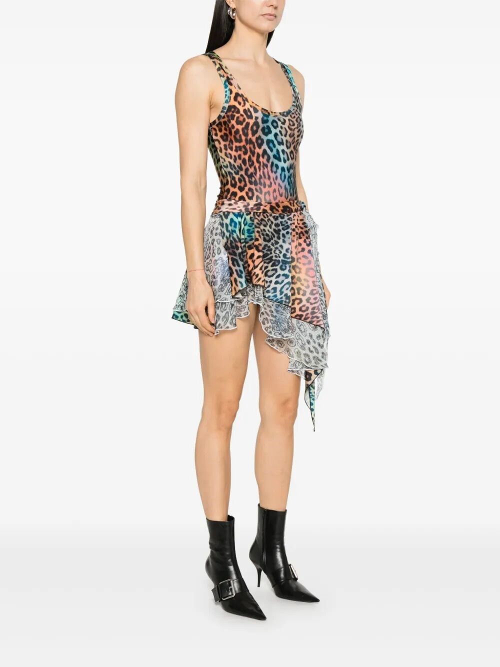 Diesel `D-Opera-Q1` Mini Dress Size L / US 10 / IT 46 - 4 Thumbnail
