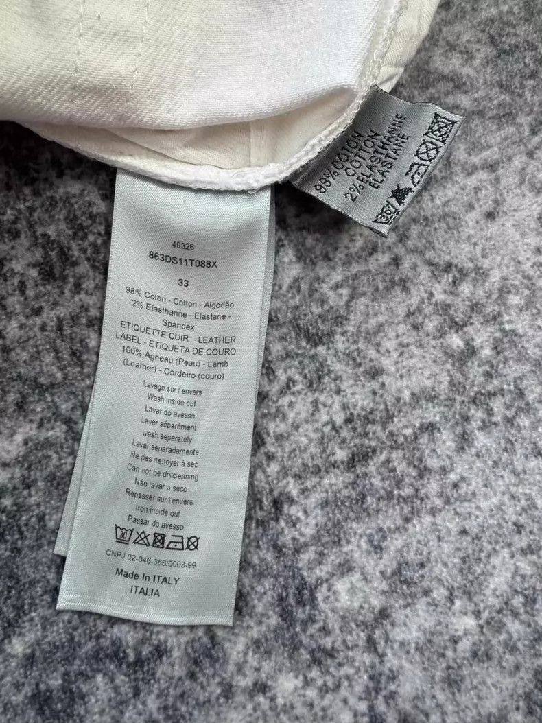Dior Dior White Denim Pants Size 33-yf Size US 33 - 5 Thumbnail